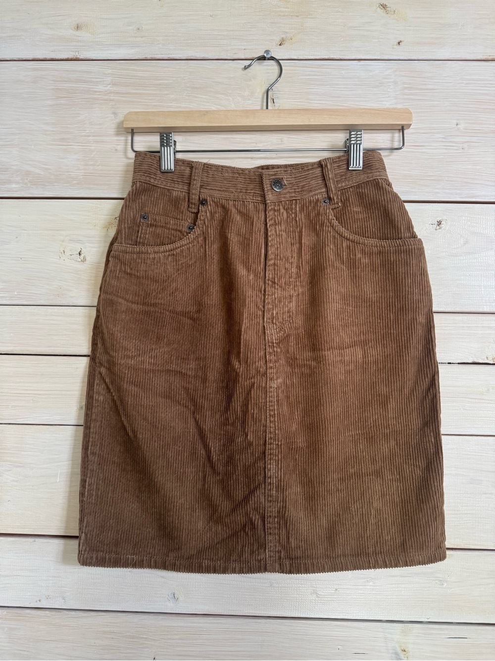 Vintage Esprit Sport Brown Corduroy A-Line Skirt
